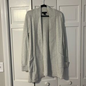 Beautiful Open Front Grey Tahari Cardigan